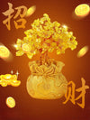 Yellow Crystal  Wealth Tree Wealth Ornament